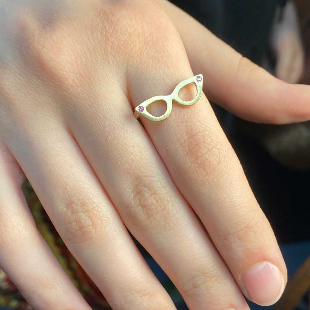 Kleines Guldbrille Ring