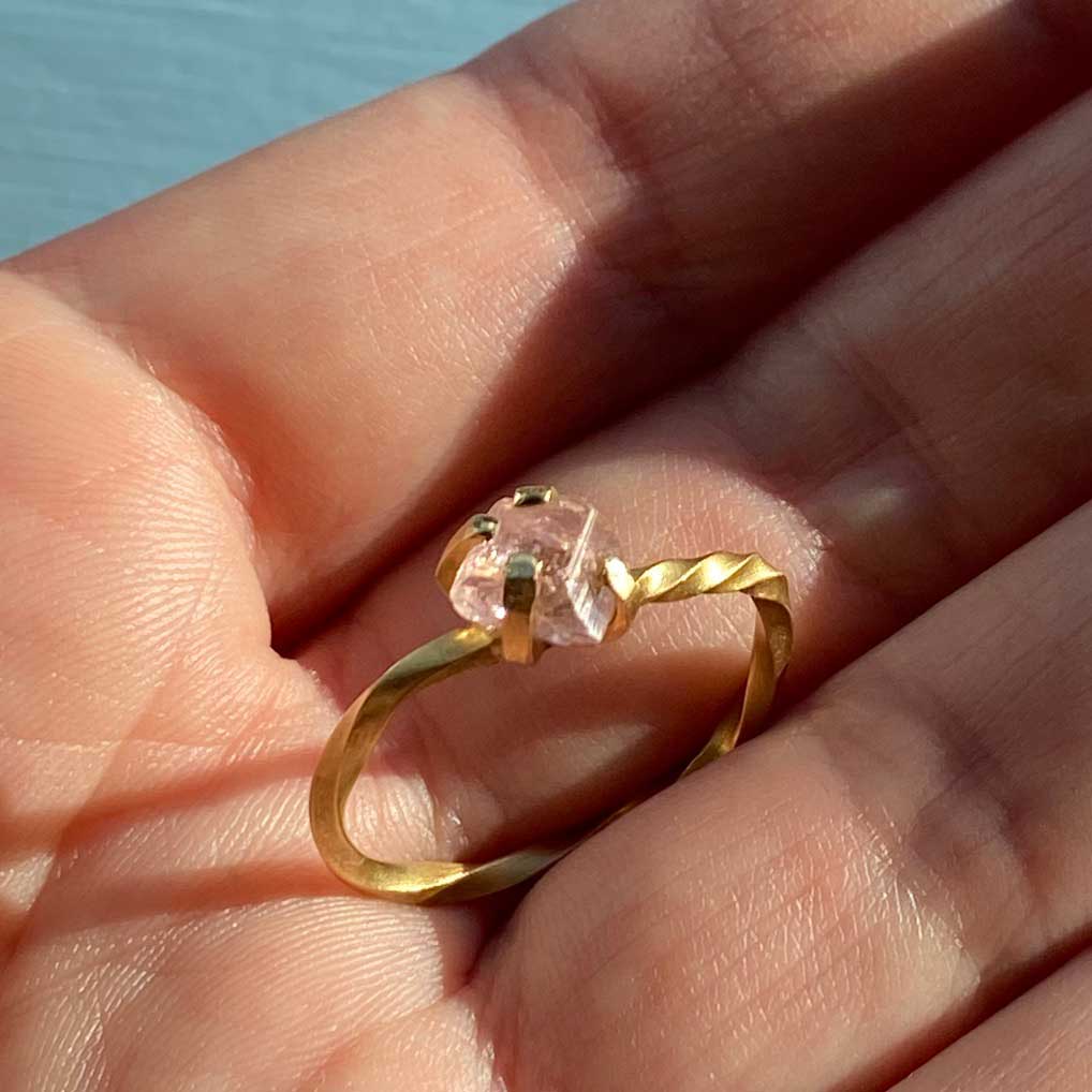 18 eller 14 karat snoet ring #10