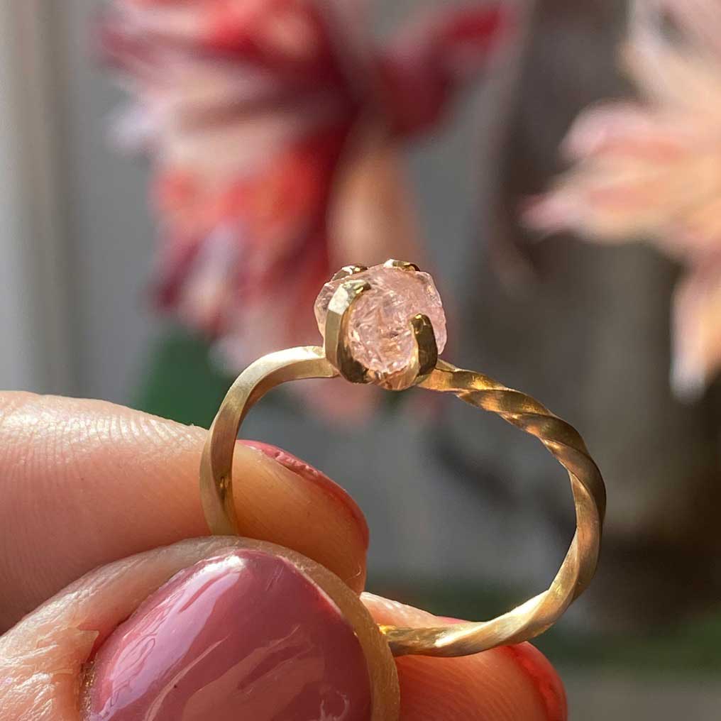 18 eller 14 karat snoet ring #10