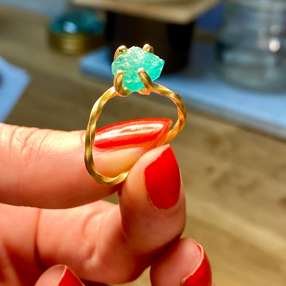 Kleines 18 karat snoet ring #12