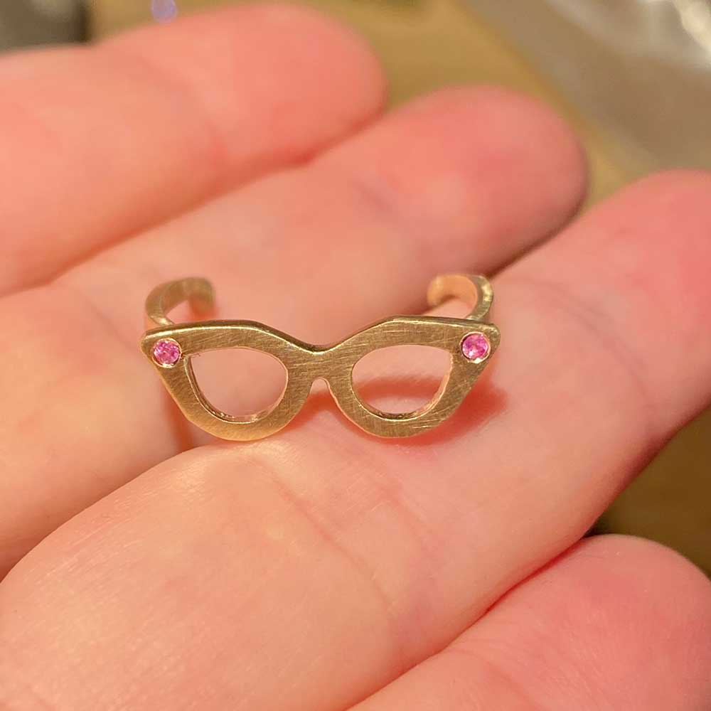 Kleines Guldbrille Ring