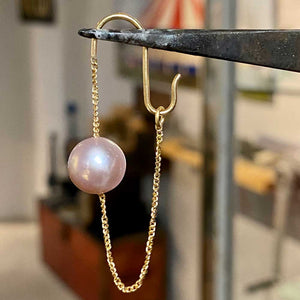 Kleines Dingle ørering med perle #4
